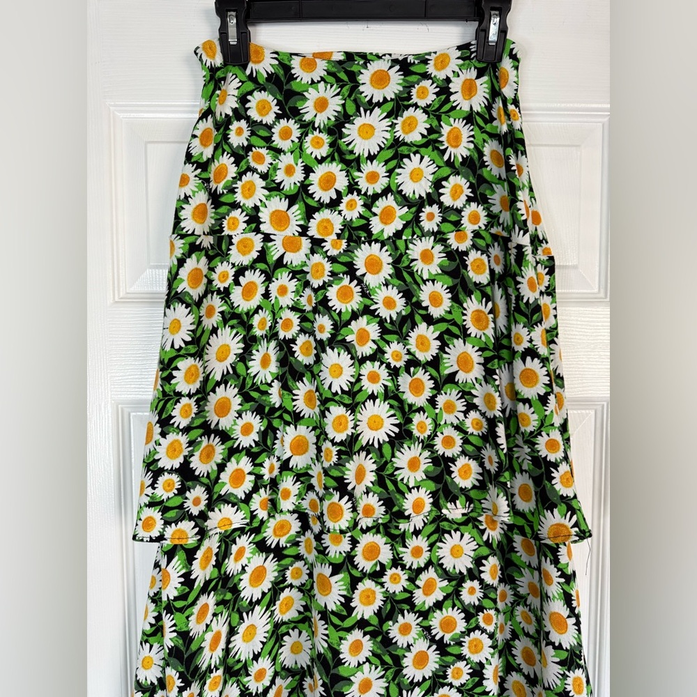 AFRM Ditsy Floral Sabine High Rise Tiered Ruffle Breezy Maxi Dress Skirt S / M - Picture 5 of 11